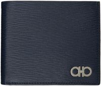 Ferragamo Navy Gancini Wallet
