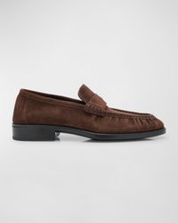 Men's Suede Penny Loafers