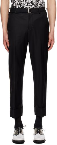 sacai Black Trim Trousers