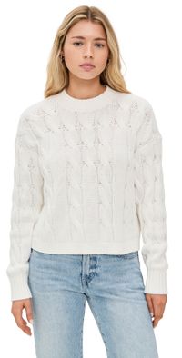 Pistola Denim Eva Sweater White Cable M