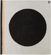 Zouzou Rugs SSENSE Exclusive Black & Blue Sunset in the Rain Rug