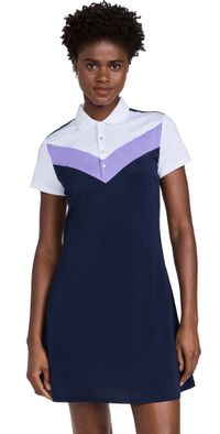RLX Ralph Lauren Short Sleeve Air Tech Pique Polo Dress Refined Navy/Purple/White S