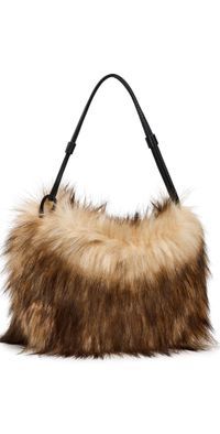 A. L.C. Arden Faux Fur Bag Brown One Size