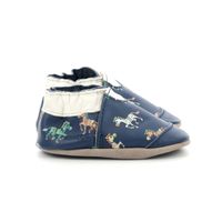 Robeez - Chaussons cuir - Taille 25/26 - Bleu