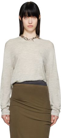 Acne Studios Pull gris en cachemire
