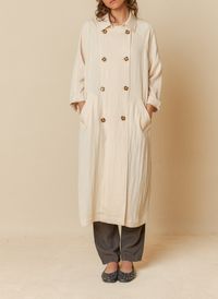 Indi & Cold - Trench oversize - Taille L - Argent