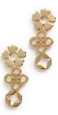 Tory Burch Cluster Earrings Gold One Size