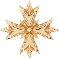 Emanuele Bicocchi Gold Crest Brooch