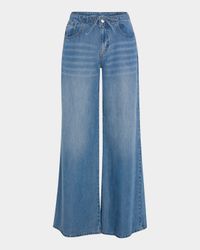 Lounge Denim Wide-Leg Pants