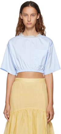 Maryam Nassir Zadeh SSENSE Exclusive Blue Dimension T-Shirt