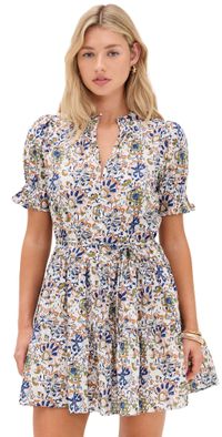 Apiece Apart Las Almas Dress Batik Floral Cream M