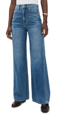 Veronica Beard Jean Taylor High Rise Wide Leg Jeans French Kiss 25