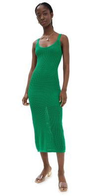 STAUD Jessica Knit Dress Green M