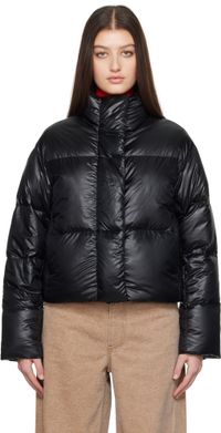 Canada Goose Black Cypress Cropped Down Jacket
