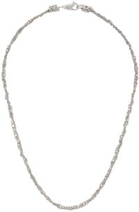 Emanuele Bicocchi Silver Crocheted Necklace