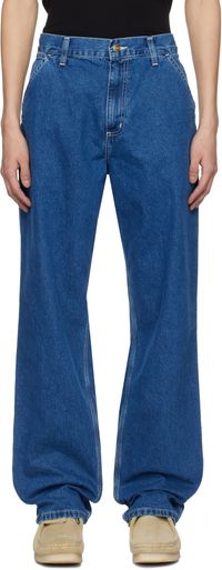Carhartt Work In Progress Blue Simple Jeans