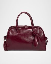 Le Petit Turismo Leather Top Handle Bowling Bag