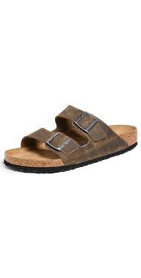 Birkenstock Arizona Soft Footbed Sandals Faded Khaki 46