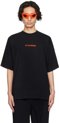 Ottolinger Black Embroidered T-Shirt