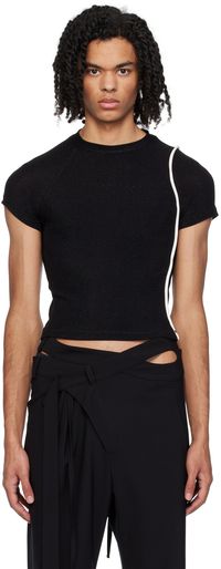 Ottolinger Black Cropped T-Shirt