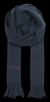 Maison Labiche - Echarpe brodée french touch en laine - Taille Unique - Bleu