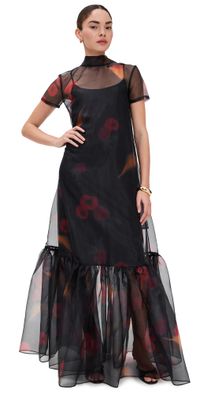 STAUD Calluna Dress Farmer's Market Black XS