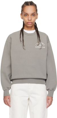 Carhartt Work In Progress Pull molletonné 'Class of 89' gris