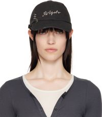 Axel Arigato Black Seam Distressed Cap