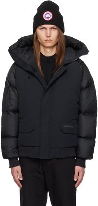 Canada Goose Blouson aviateur Chilliwack noir rembourré en duvet - Paradigm Black Label