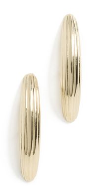 Jennifer Zeuner Jewelry Nic Earrings 18k Yellow Gold Plated Silver One Size