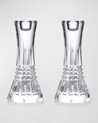 Lismore Diamond Candlesticks, Set of 2