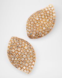 18K Rose Gold Two Tone Diamond Alelia Earrings