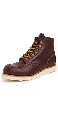 Red Wing 6-In Classic Moc Oil Slick Leather Boots Brown 11