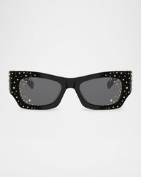 Embellished Acetate Cat-Eye Sunglasses