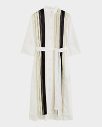 Mederic Striped Cotton Poplin Midi Shirtdress