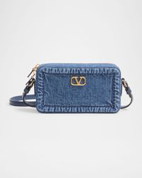 Alltime Mini Denim Camera Crossbody Bag