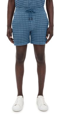 OAS Coronet Porto Waffle Shorts 6 Blue M