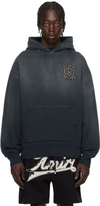AMIRI Black 'MA' Hollywood Oversized Hoodie