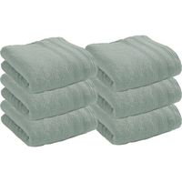 Coton Pur - Serviette de toilette 100 coton pigné - Taille 50x100 - Vert