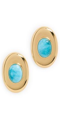 Aureum Marisol Earrings Gold/Turquoise One Size