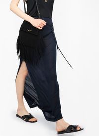 Zadig&voltaire - Jupe longue asymétrique - Taille L - Bleu