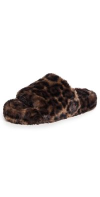 Apparis Dillon Leopard Slides Dark Leopard 8