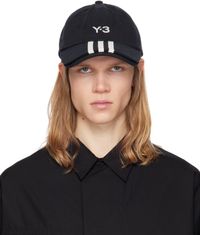 Y-3 Black 3-Stripes Cap