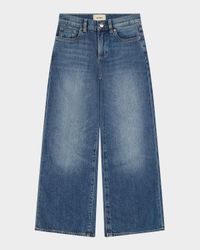 Girl's Nini Wide-Leg Denim Jeans, Size 2-6