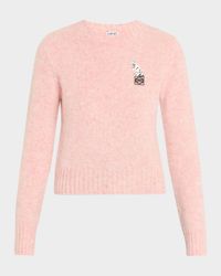 x Louis Wain Futuristic Cat Embroidered Sweater