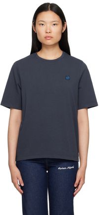 Maison Kitsuné Navy Bold Fox Head T-Shirt