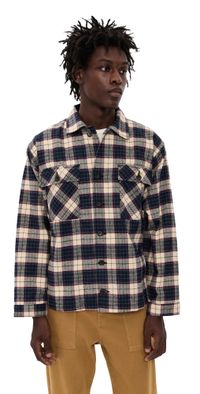 ASHER Matias Military Shirt NAVY / CREAM L