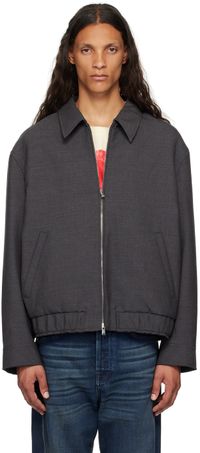 Lanvin Gray Classic Zipped Jacket