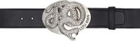 LU'U DAN Black Twisted Snake Cowboy Belt