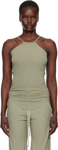 Rick Owens Green Hollywood Skorpio Tank Top